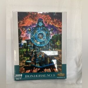Depo Street Puzzles, 1000pc large puzzle. 19.7” x 27.6”  IRON Horse #9. NIB